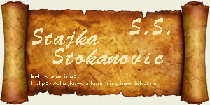 Stajka Stokanović vizit kartica